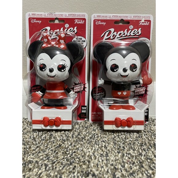 Funko Popsies Disney Mickey & Minnie Mouse Figures Valentine's Day Exclusive NIB - Picture 1 of 4
